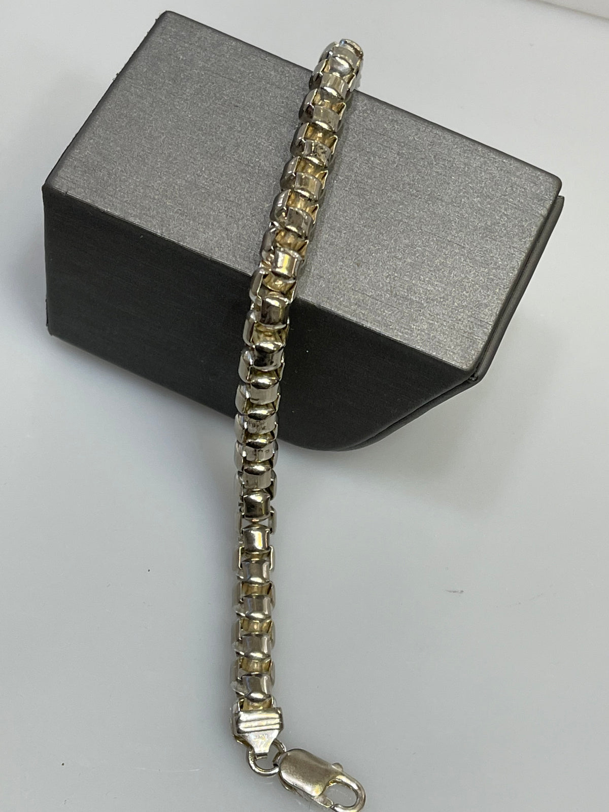 Sterling Silver .925 Open Foxtail Link Bracelet
