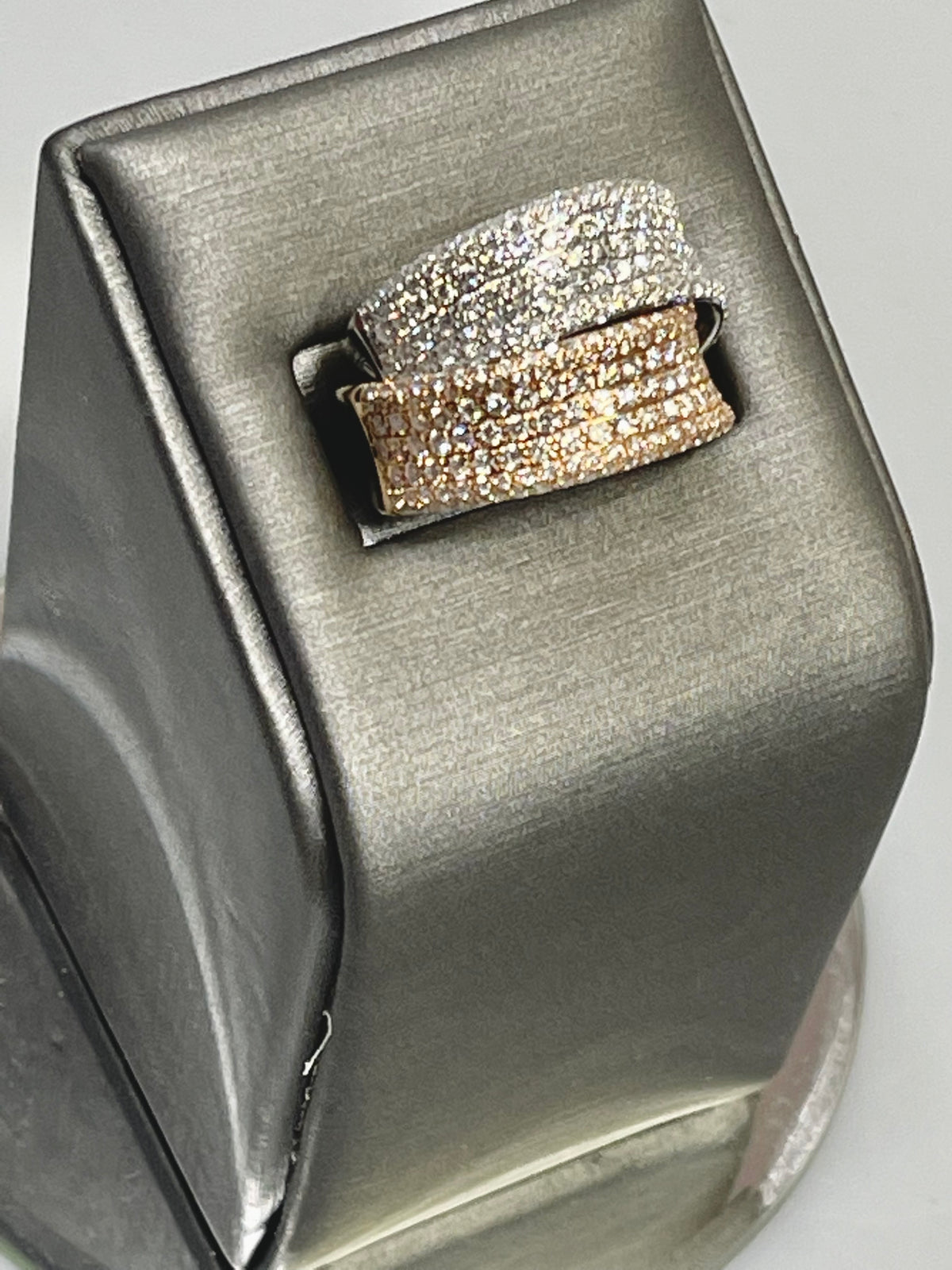 18K Rose & White Gold Simon G Design Diamond Ring