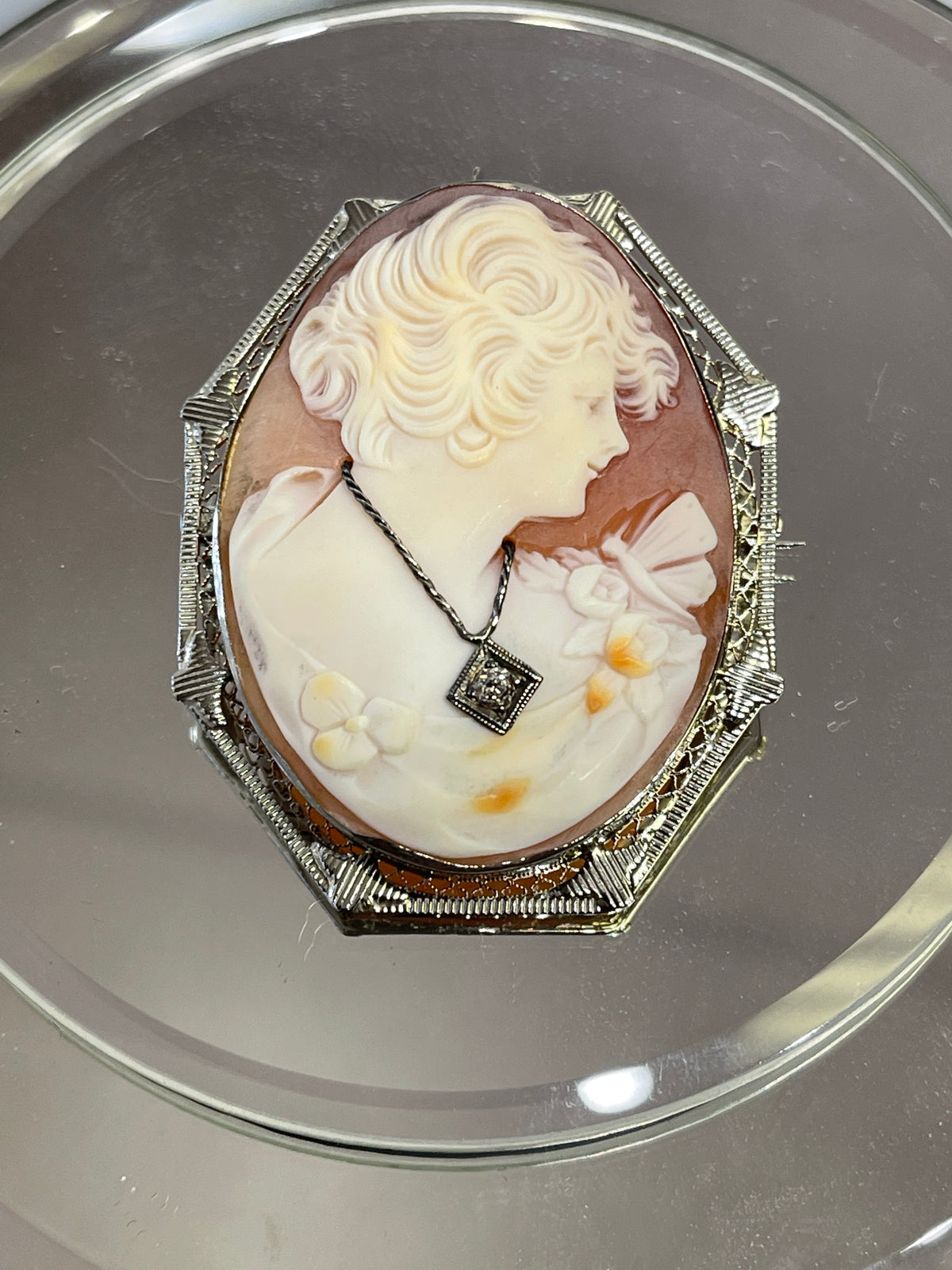 View one of Gorgeous Antique 14 Karat Gold Cameo