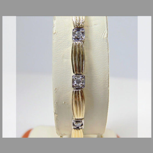 14KT Yellow Gold Diamond Bracelet - Philadelphia Gold & Silver Exchange