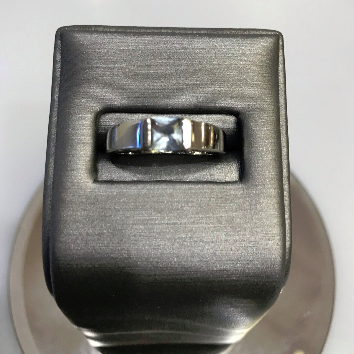 14K Solid White Gold Princess Cut Blue Topaz Ring - Philadelphia Gold & Silver Exchange