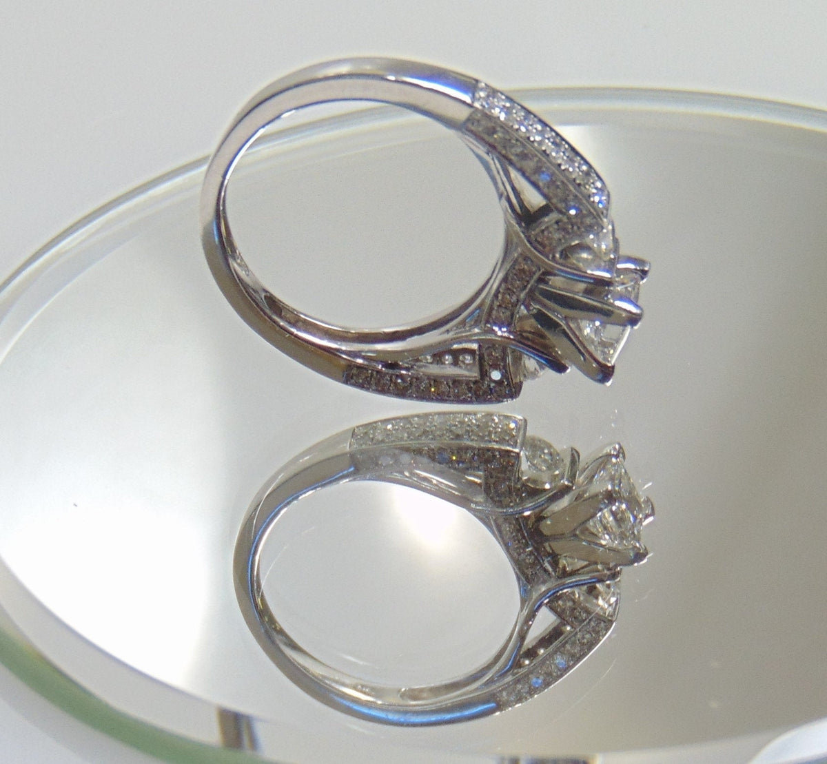 14 Karat White Gold Princess Cut Diamond Engagement Ring - Philadelphia Gold & Silver Exchange