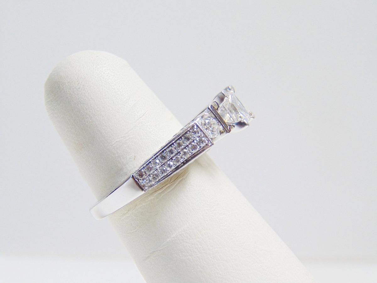 14 Karat White Gold Princess Cut Diamond Engagement Ring - Philadelphia Gold & Silver Exchange