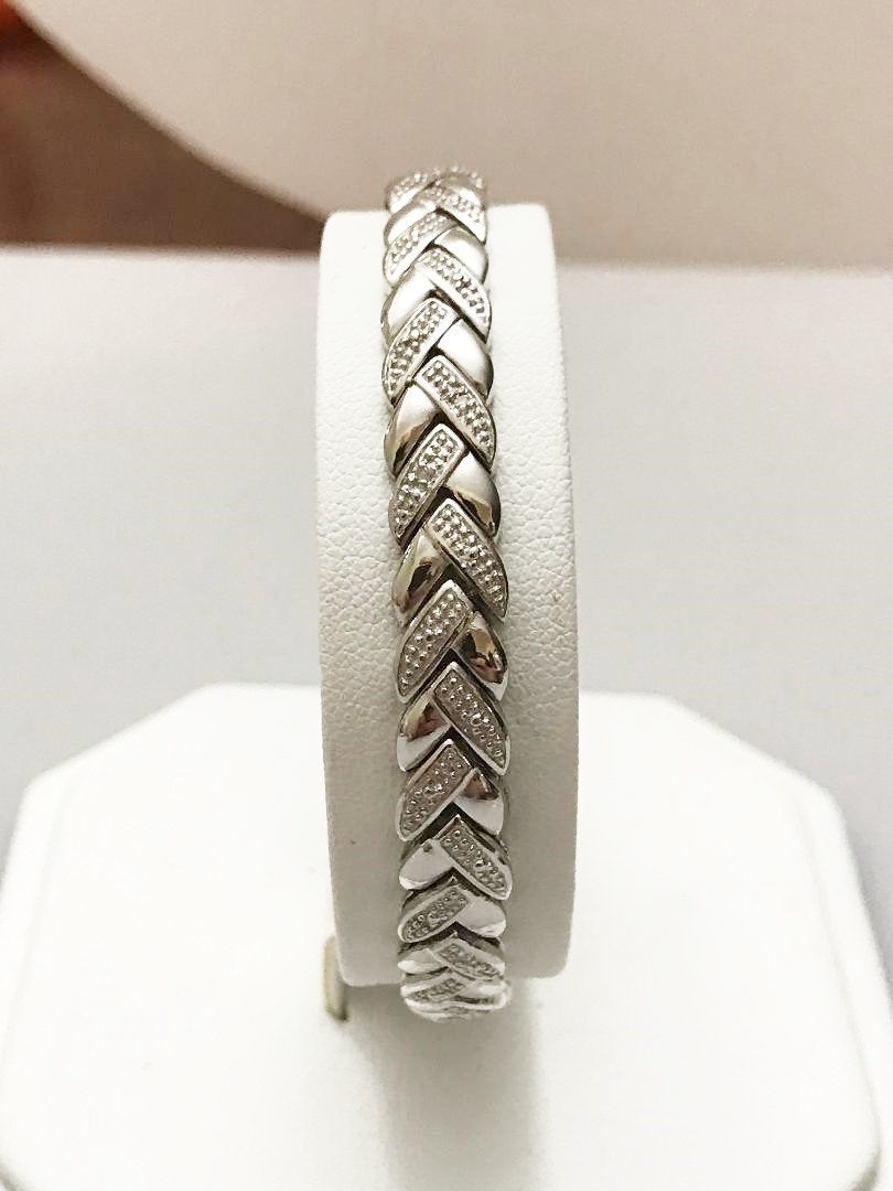 View one of Sterling Silver .925 Link Bracelet 7 3/4"
