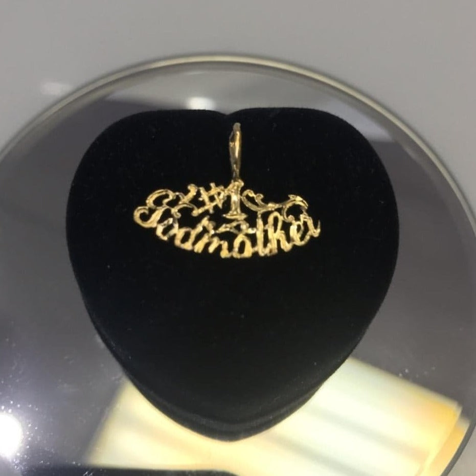14 Karat Solid Yellow Gold #1 Godmother Charm Pendant - Philadelphia Gold & Silver Exchange