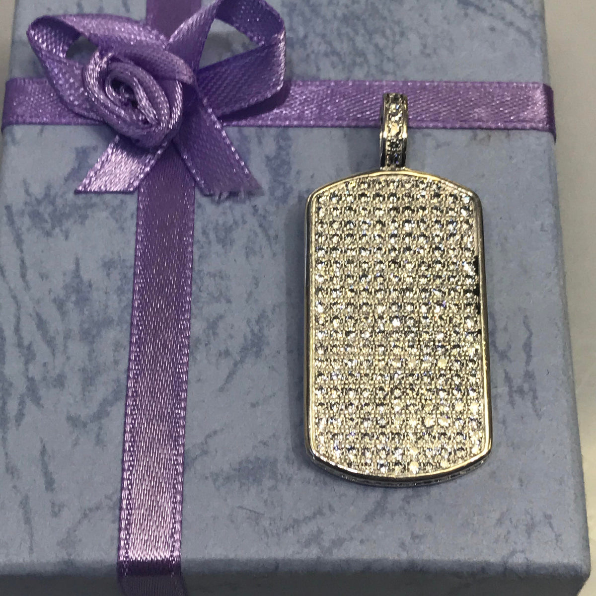 Sterling Silver Diamond Tag - Philadelphia Gold & Silver Exchange