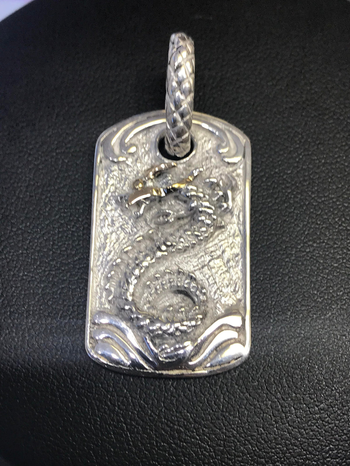 Sterling Silver and 18K Gold Dragon Tag - Philadelphia Gold & Silver Exchange