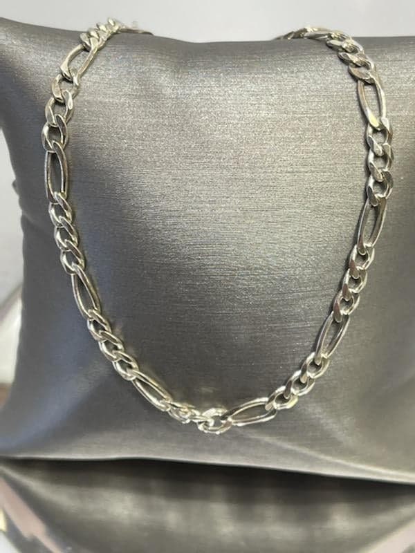 Sterling Silver Figaro Style Bracelet - Philadelphia Gold & Silver Exchange