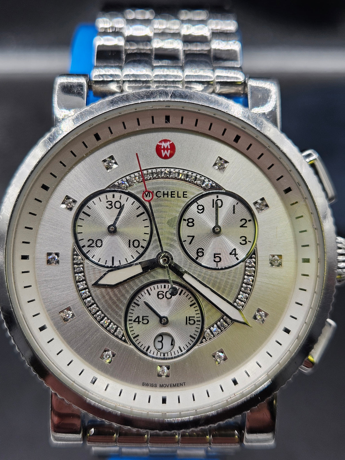 Vintage Michele Swiss quartz chronograph