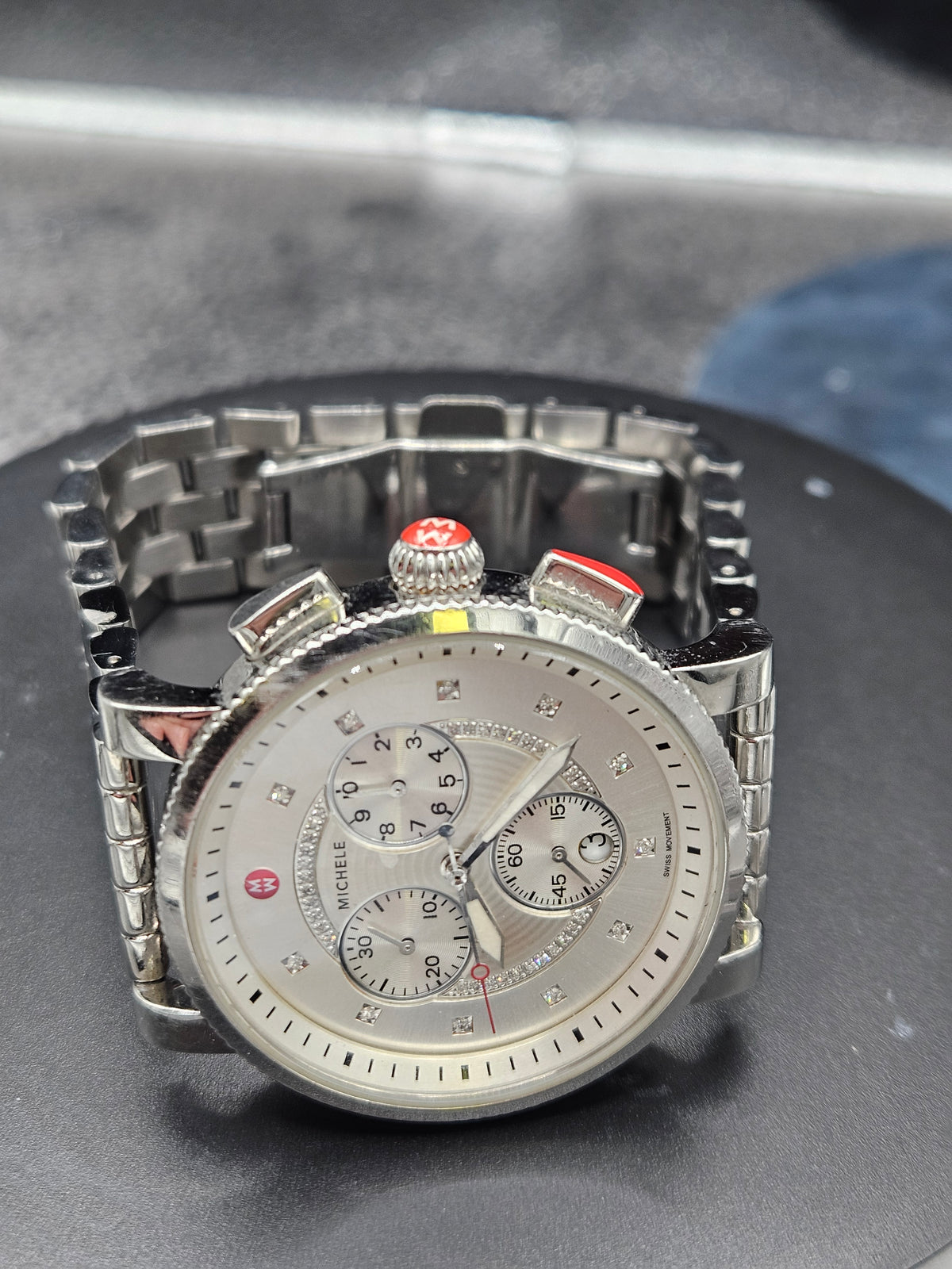 Vintage Michele Swiss quartz chronograph