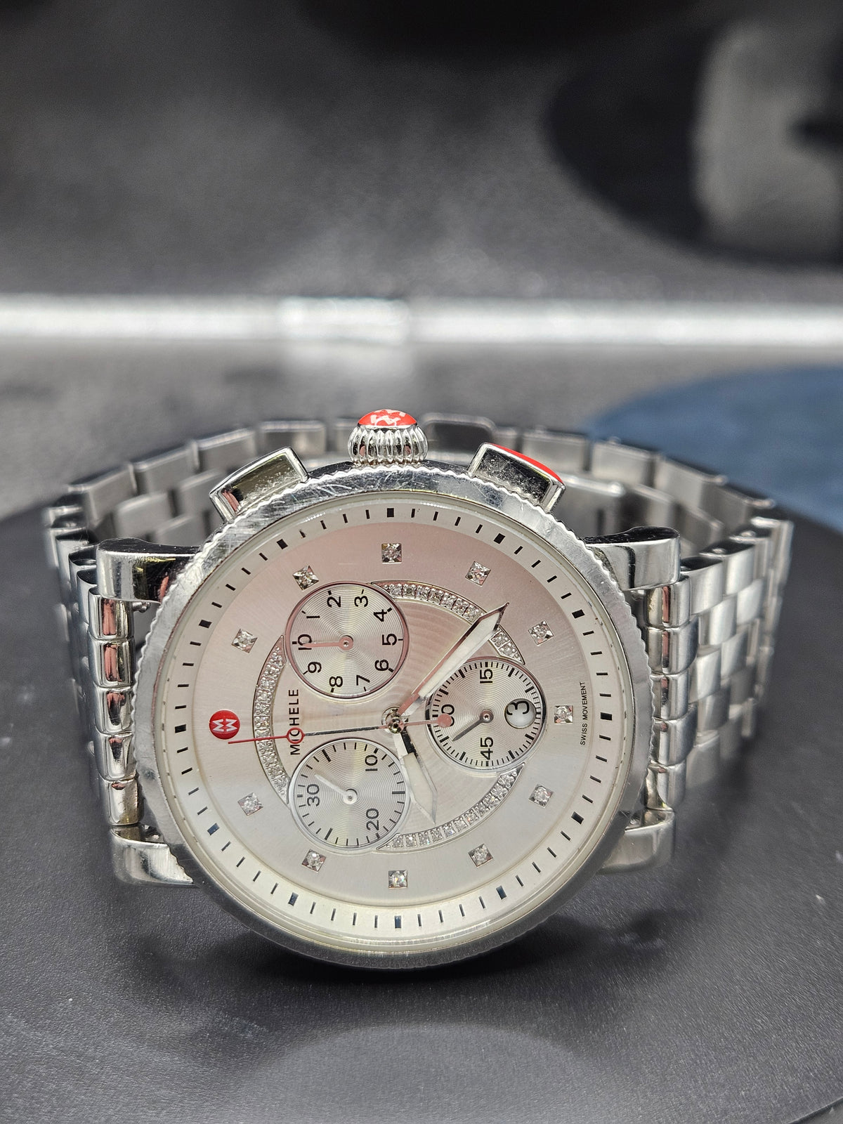 Vintage Michele Swiss quartz chronograph