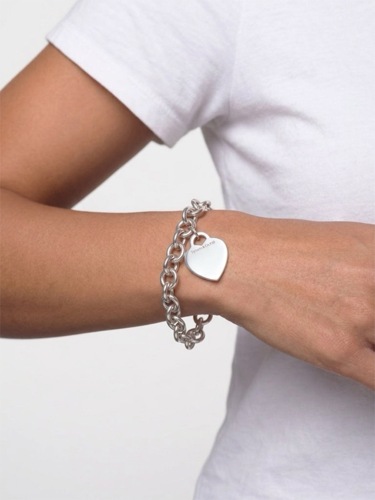 Tiffany & Company Sterling Silver Heart Bracelet
