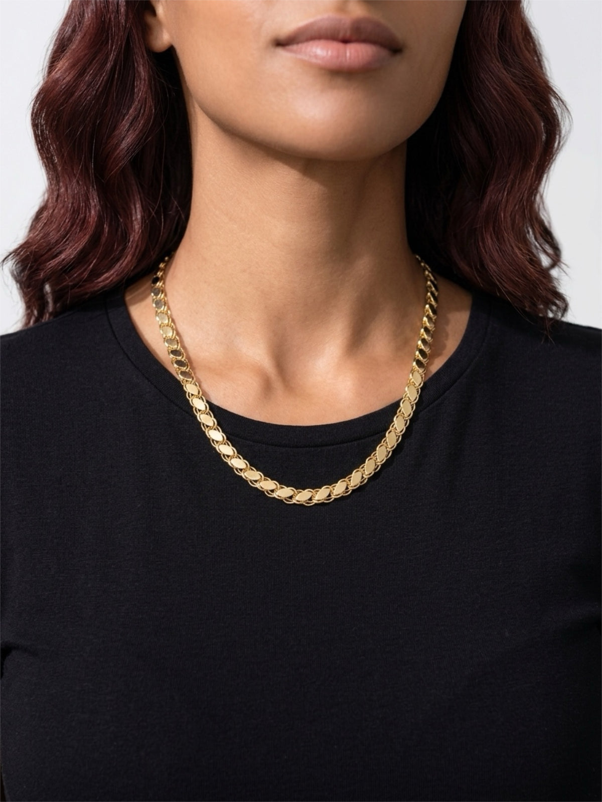 Ladies/Gents 14 Karat Yellow Gold Snail Link Chain