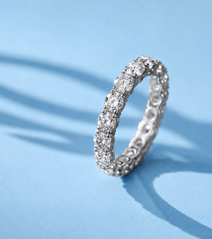 Platinum Diamond Eternity Band 4.25 Carats TDW