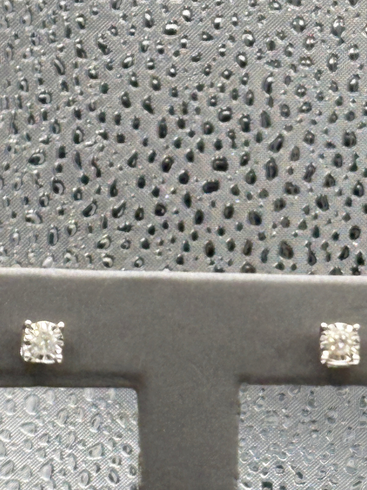 View one of Ladies 14 Karat White Gold Miracle Diamond Stud Earrings