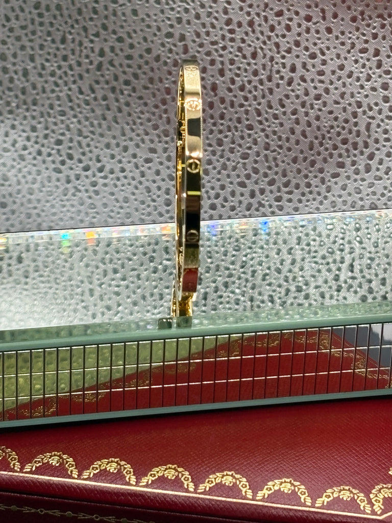 View ten of Authentic Cartier 18 Karat Yellow Gold Love Bangle Bracelet