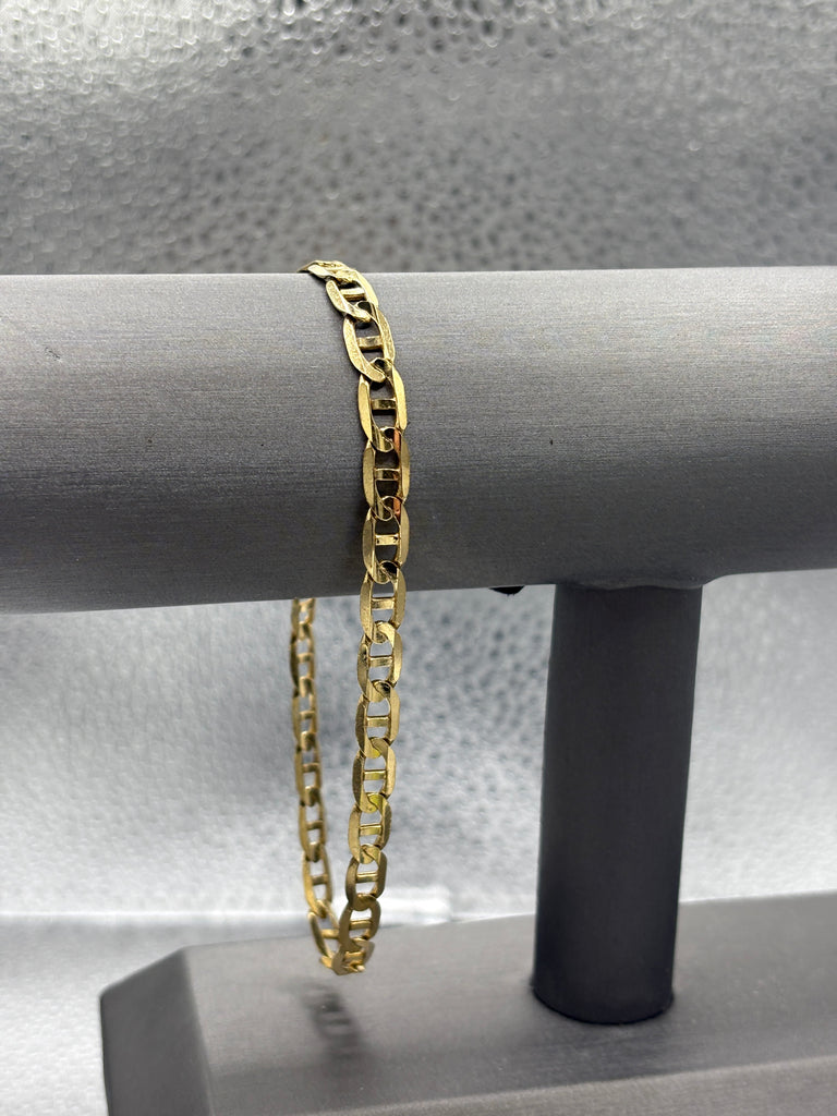 View eight of Ladies/Gents 10 Karat Yellow Gold Anchor Link Bracelet