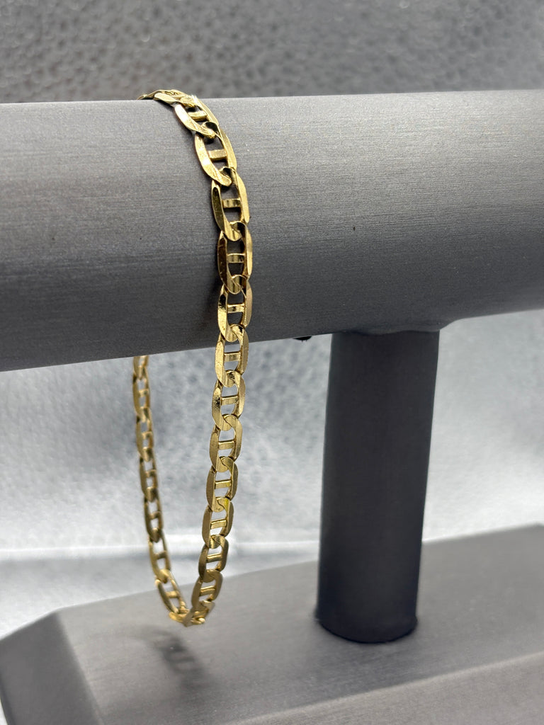 View ten of Ladies/Gents 10 Karat Yellow Gold Anchor Link Bracelet