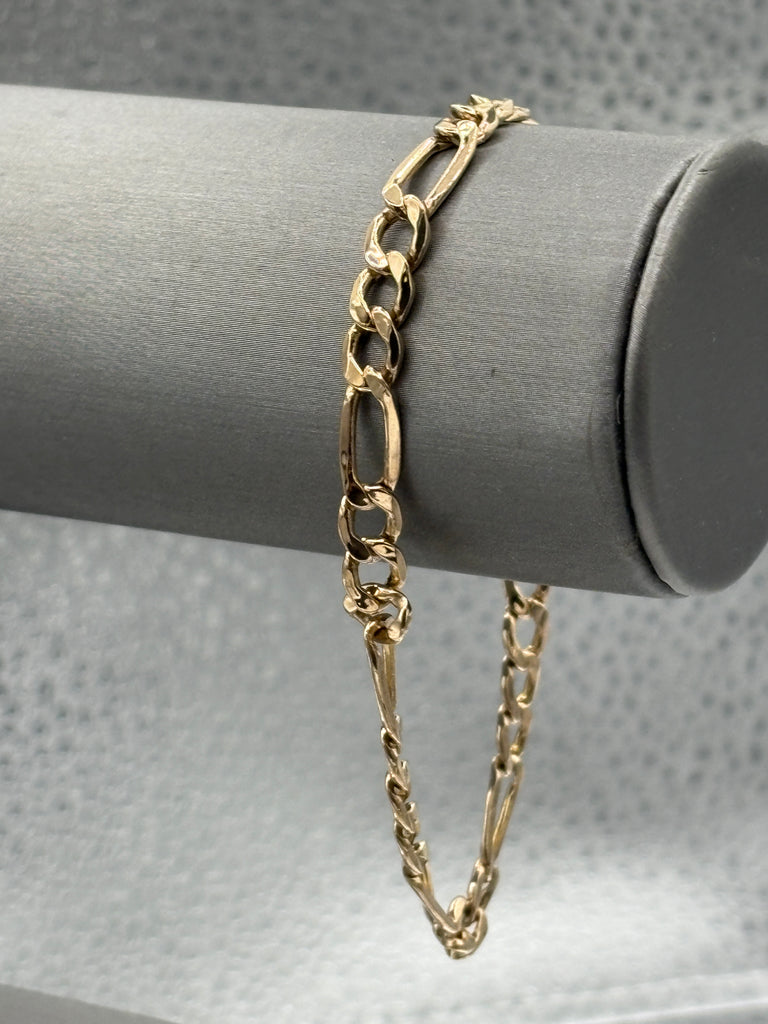 View two of Ladies/Gents 14 Karat Yellow Gold Figero Bracelet