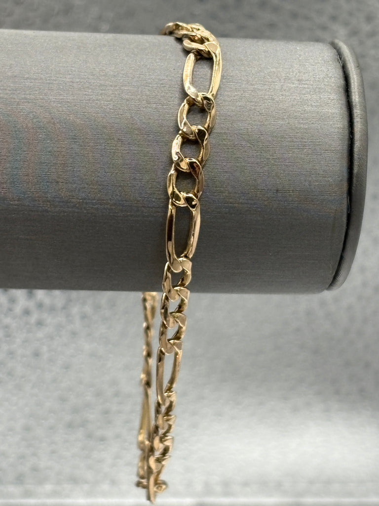 View three of Ladies/Gents 14 Karat Yellow Gold Figero Bracelet