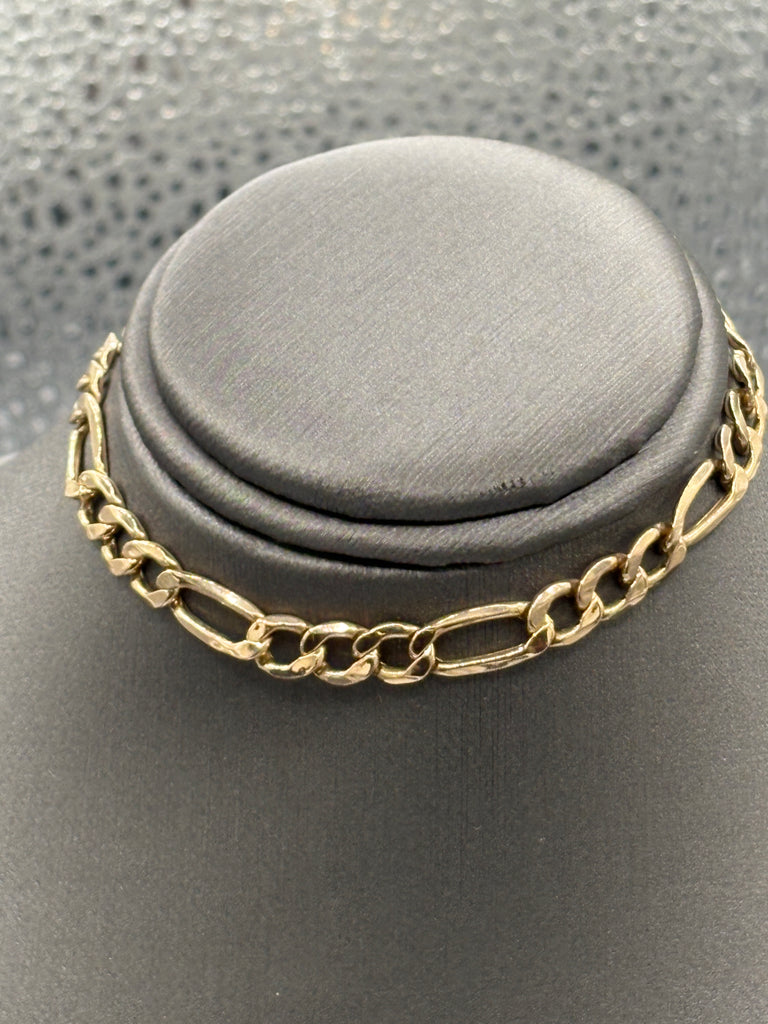 View four of Ladies/Gents 14 Karat Yellow Gold Figero Bracelet