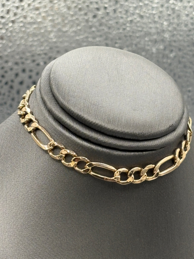 View six of Ladies/Gents 14 Karat Yellow Gold Figero Bracelet