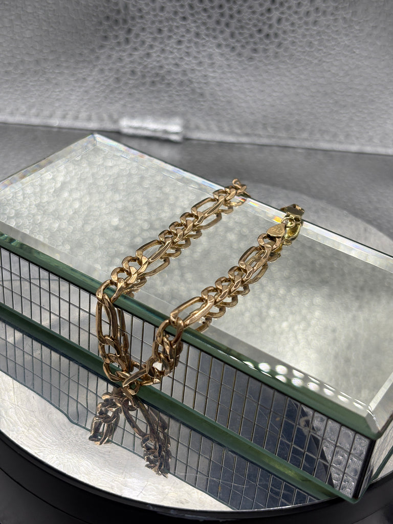View eight of Ladies/Gents 14 Karat Yellow Gold Figero Bracelet