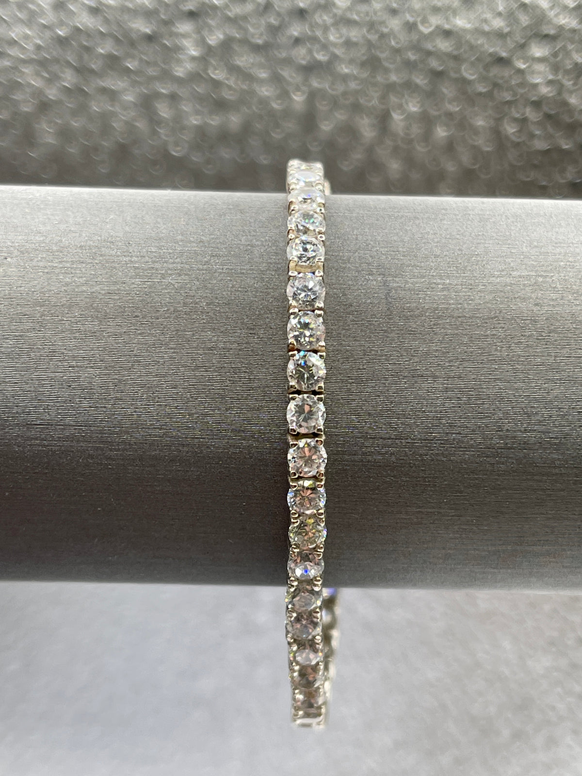 Ladies Sterling Silver CZ Tennis Bracelet