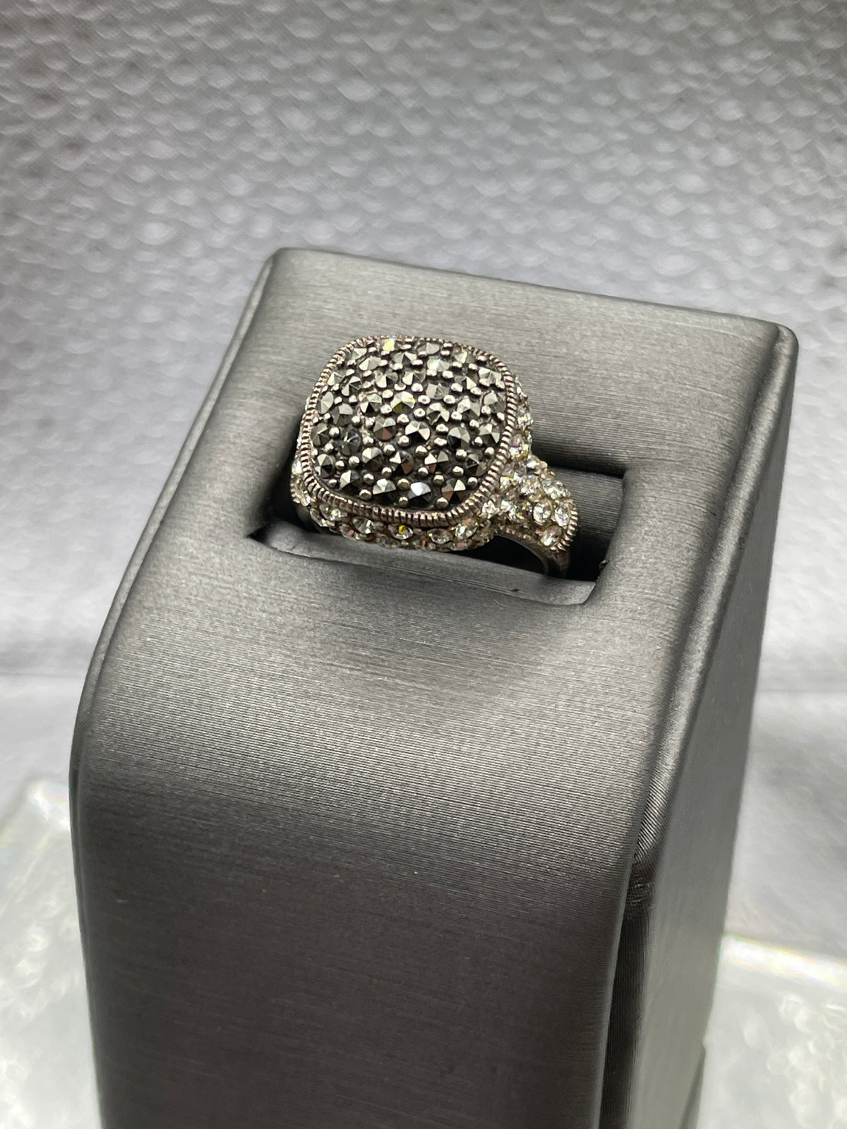 View one of Ladies Sterling Silver and Marcasite Ring