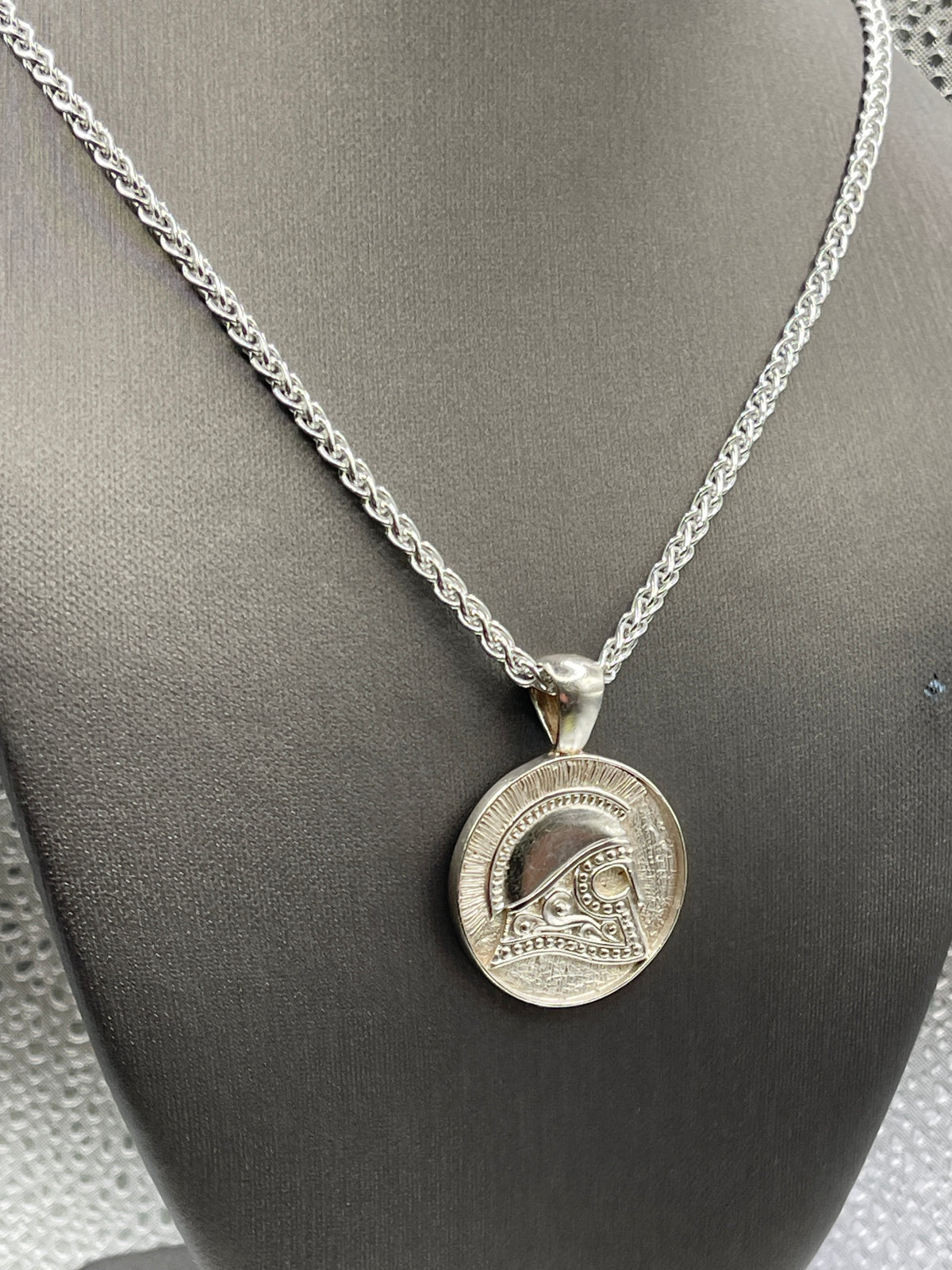 Sterling Silver Gladiator Charm with Copenhagen Chain