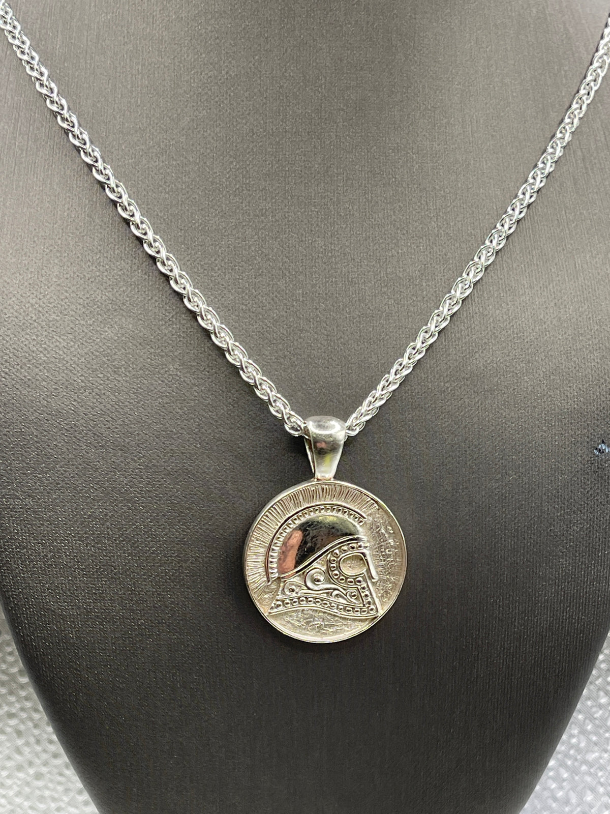 Sterling Silver Gladiator Charm with Copenhagen Chain