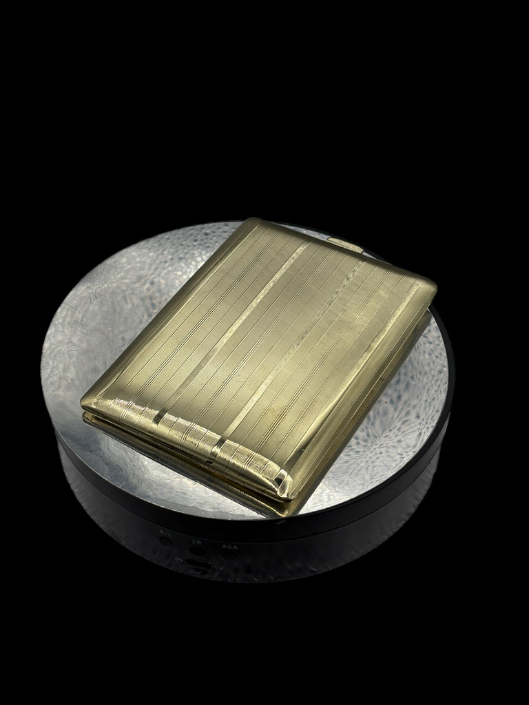 Ladies / Gents 14 Karat Yellow Gold Vintage Cigarette Case