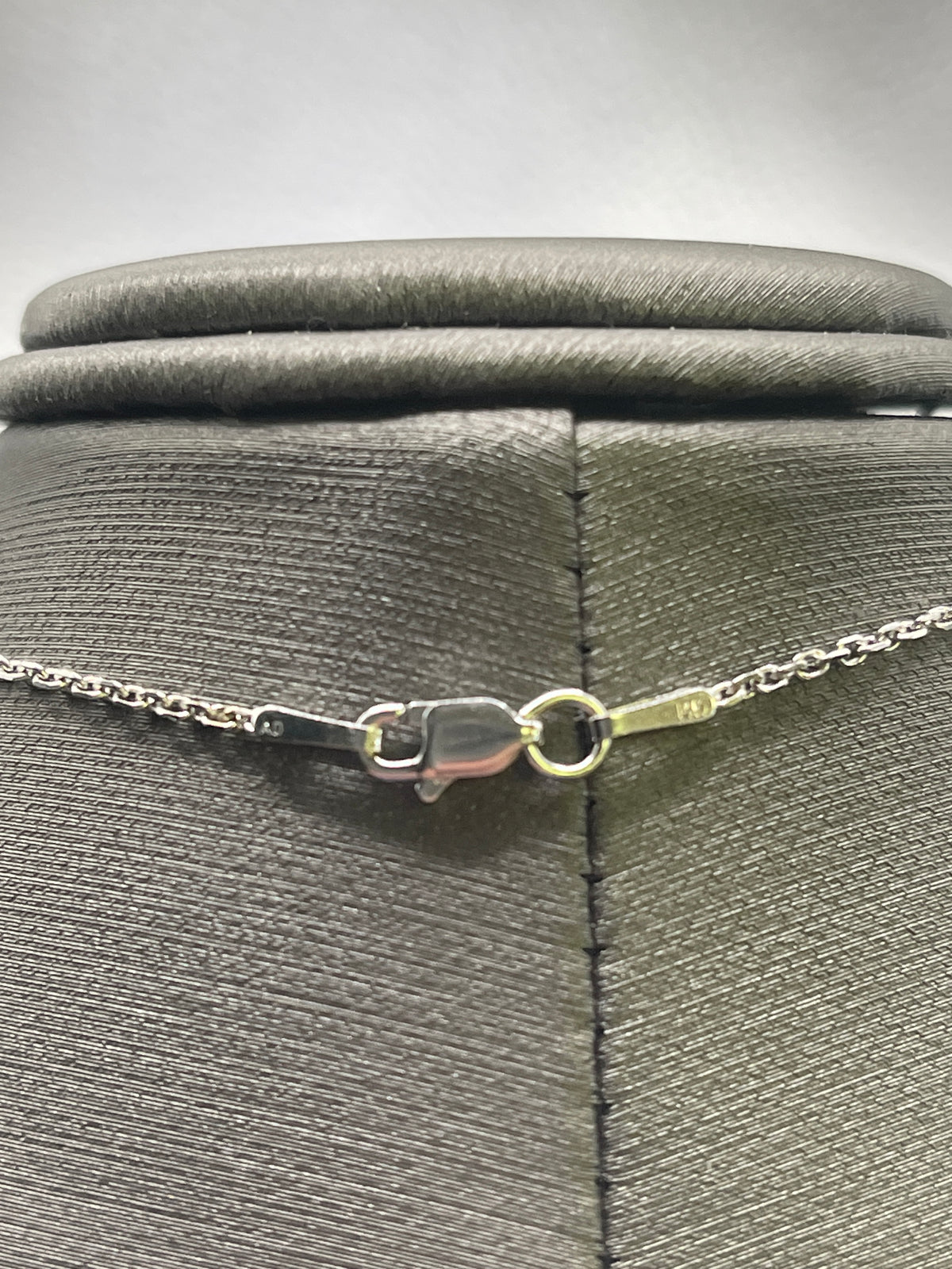 Ladies 14 Karat White Gold and Diamond Necklace