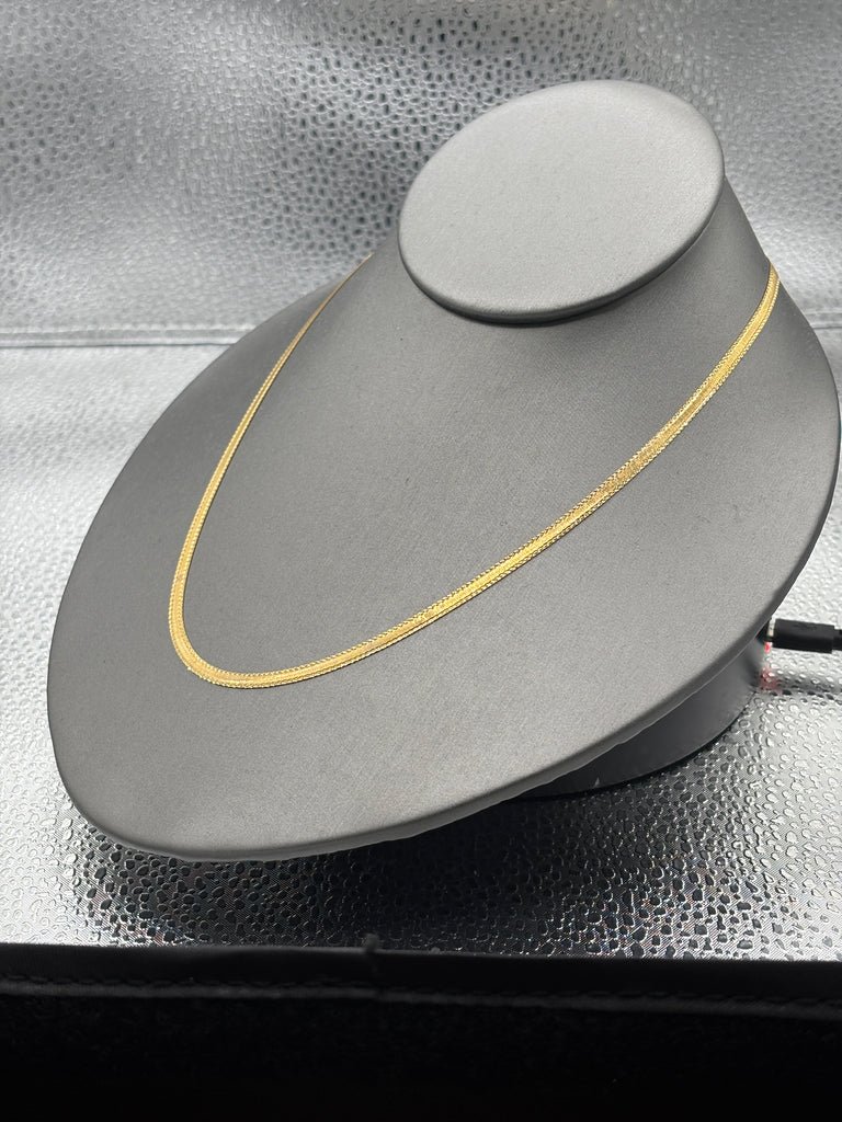 Ladies / Gents 14 Karat Yellow Gold Two Sided Herringbone Chain