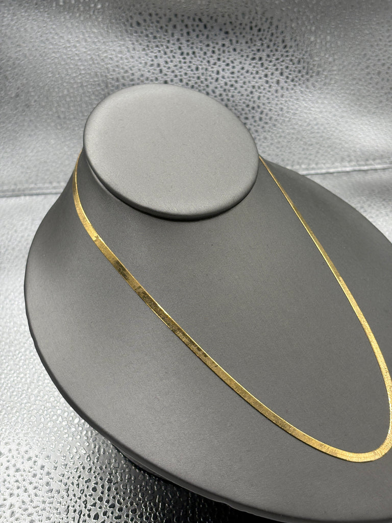 Ladies / Gents 14 Karat Yellow Gold Two Sided Herringbone Chain