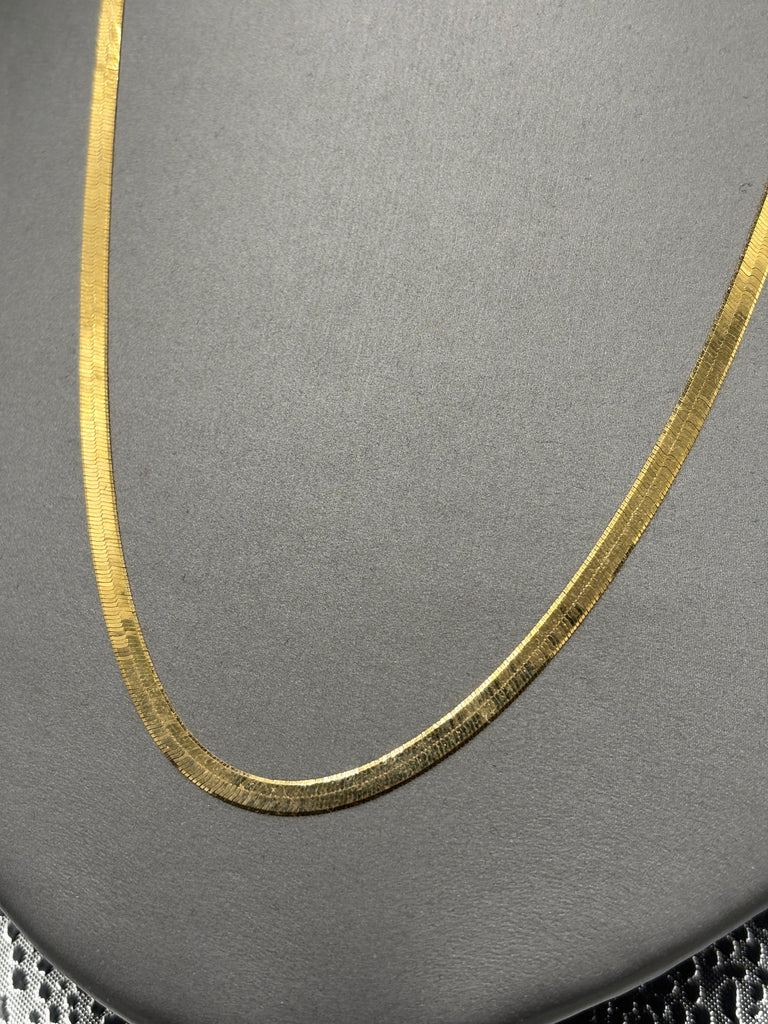Ladies / Gents 14 Karat Yellow Gold Two Sided Herringbone Chain
