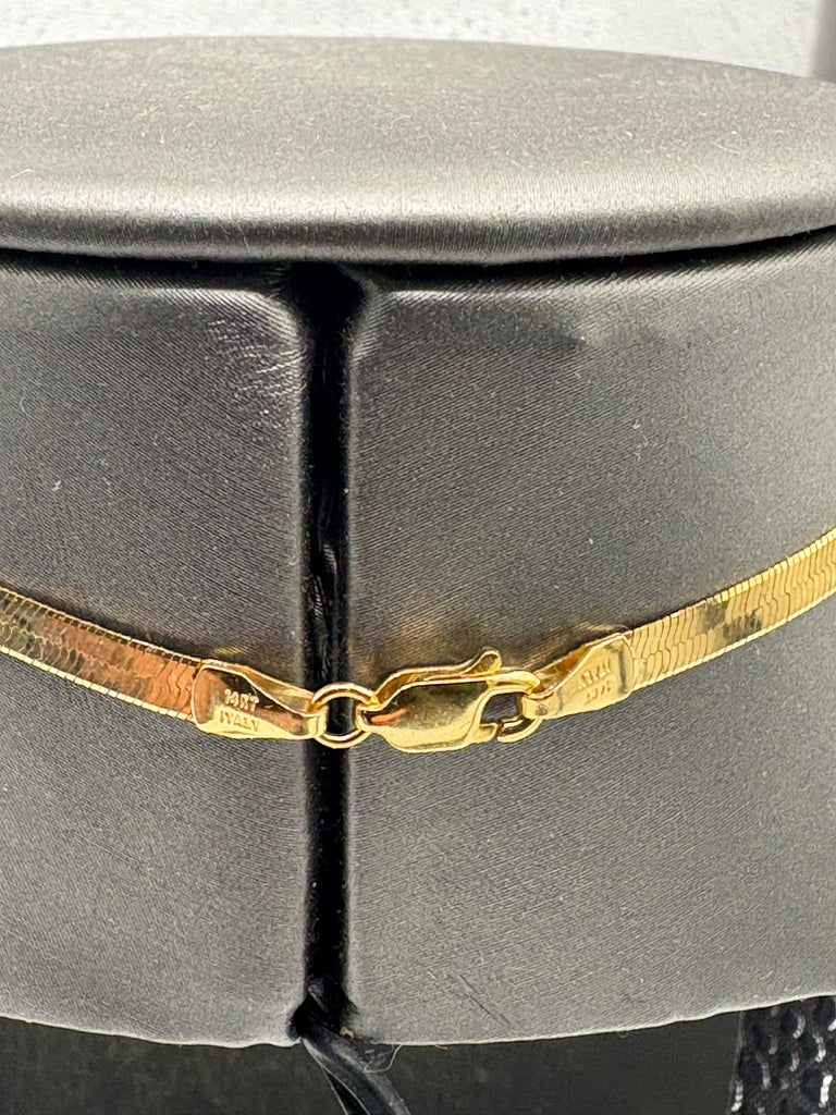 Ladies / Gents 14 Karat Yellow Gold Two Sided Herringbone Chain