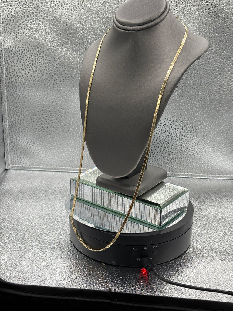 Ladies/Gents Vintage 14 Karat Yellow Gold Solid C Link Chain