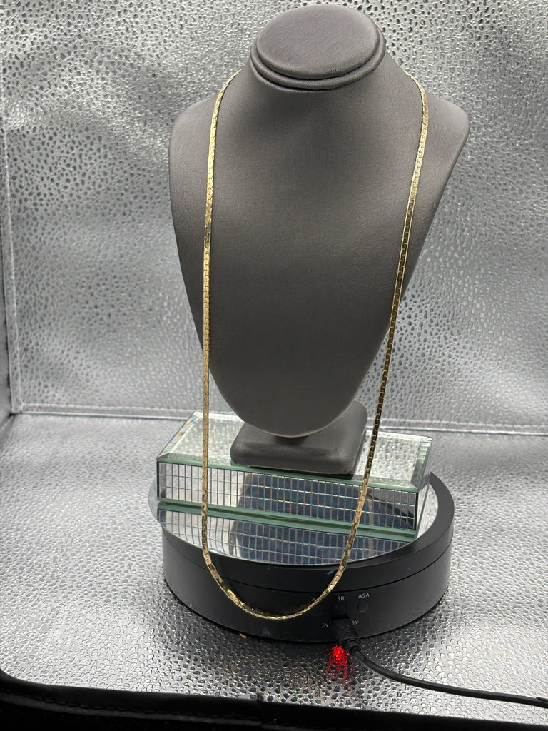Ladies/Gents Vintage 14 Karat Yellow Gold Solid C Link Chain