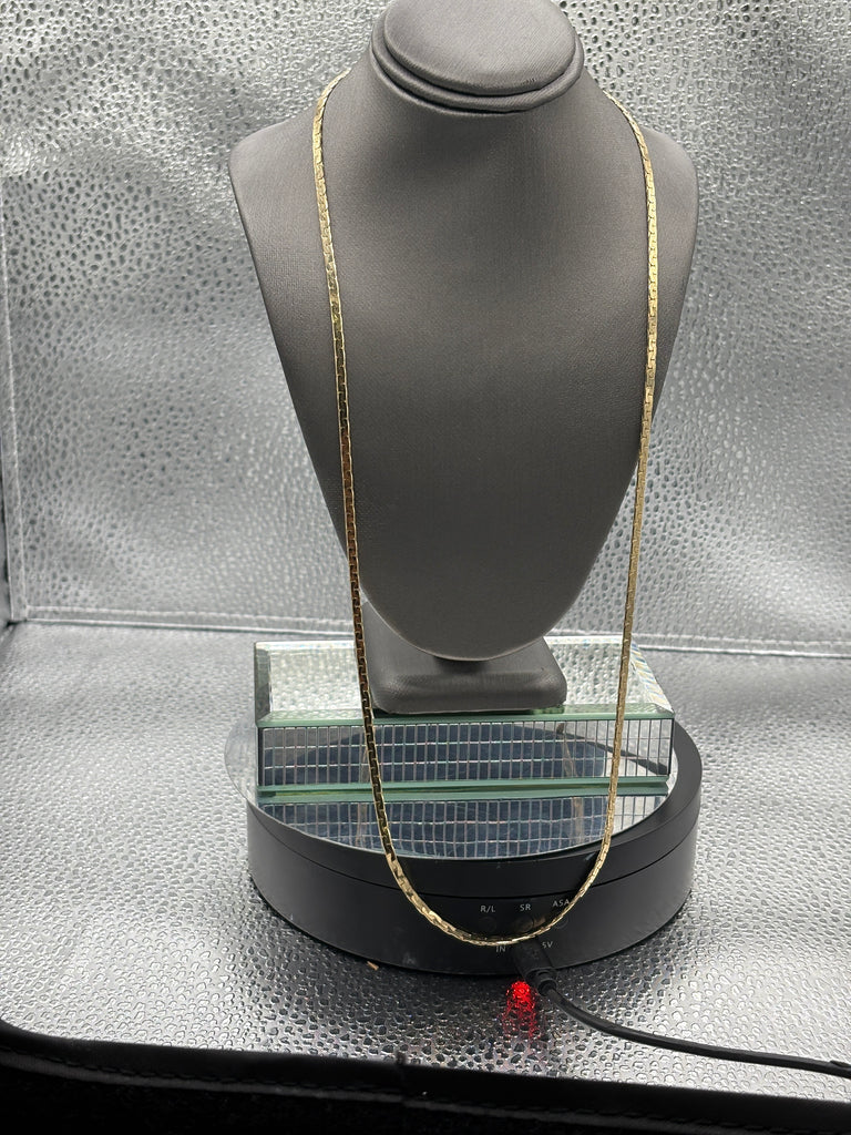 Ladies/Gents Vintage 14 Karat Yellow Gold Solid C Link Chain
