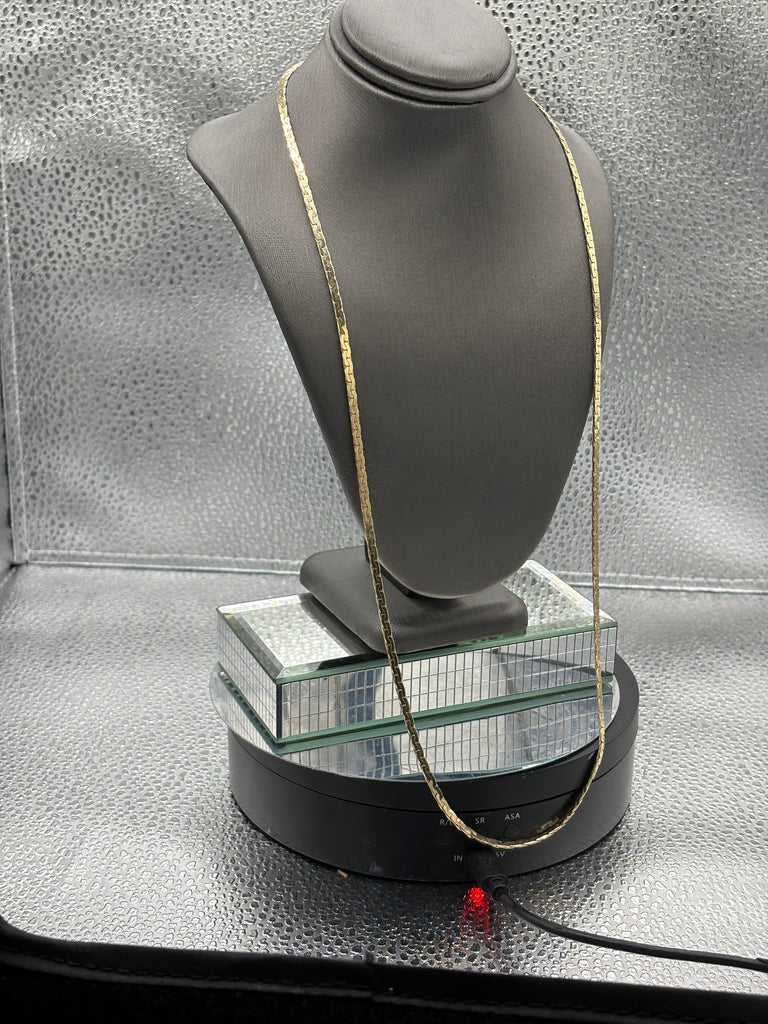 Ladies/Gents Vintage 14 Karat Yellow Gold Solid C Link Chain
