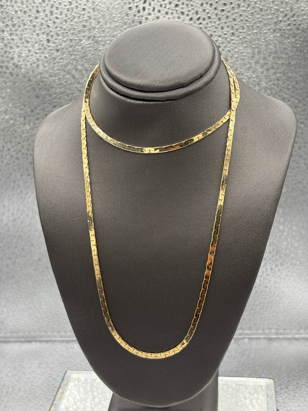Ladies/Gents Vintage 14 Karat Yellow Gold Solid C Link Chain