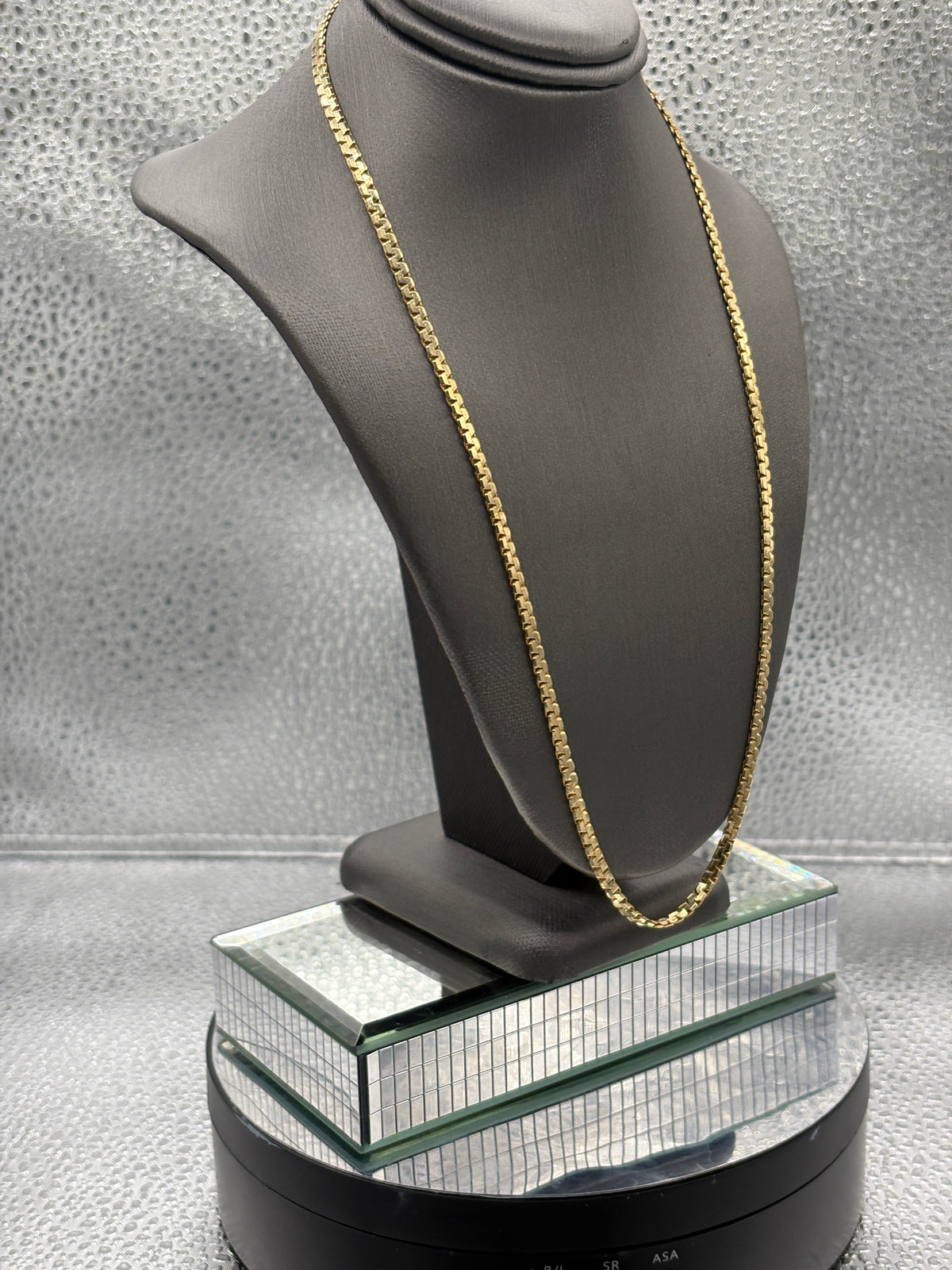 Ladies/Gents 14 Karat Yellow Gold Zig Zag Box Chain