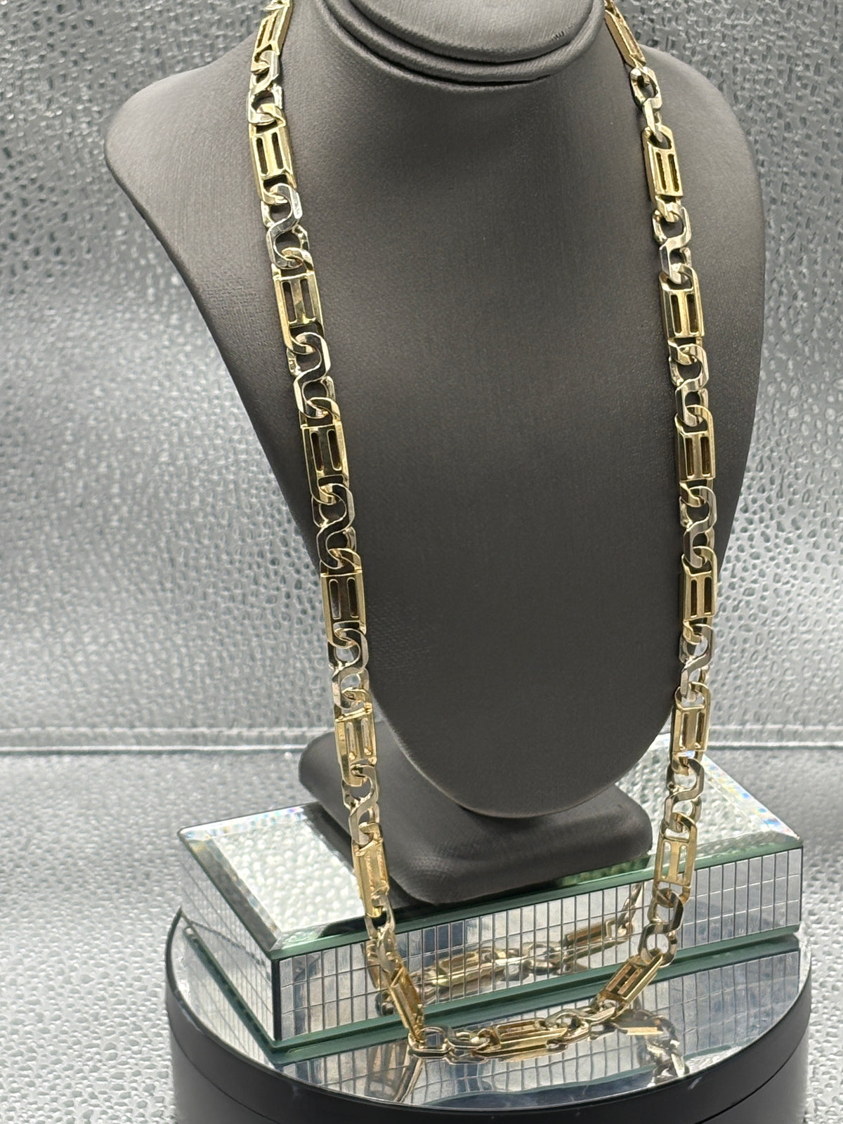 Ladies / Gents 14 Karat Yellow & White Gold Italian Link Chain