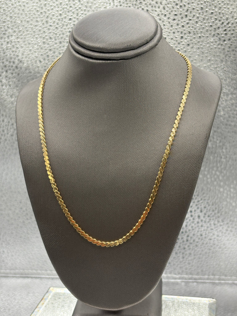 Ladies Vintage 14 Karat Yellow Gold Double S Link Chain