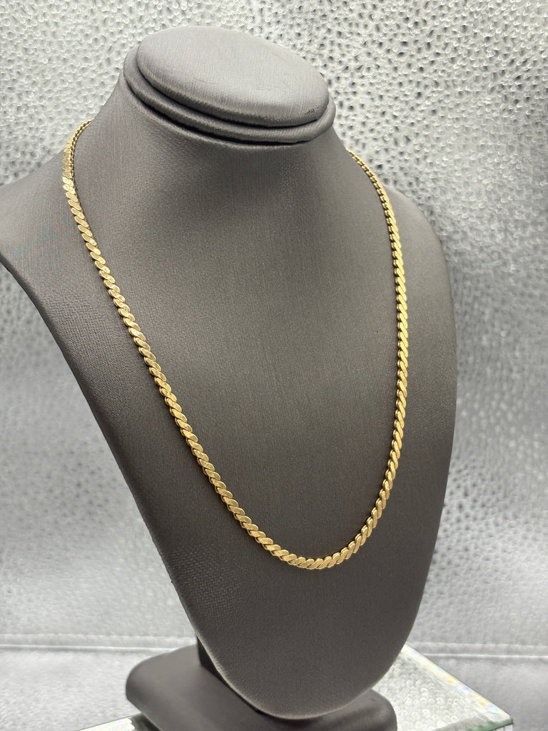 Ladies Vintage 14 Karat Yellow Gold Double S Link Chain