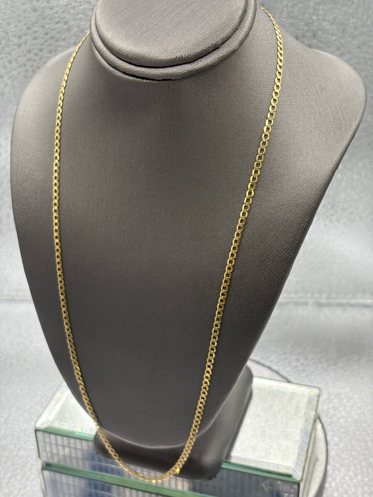 Ladies / Gents 14 Karat Yellow Gold Oval Solid Link Chain