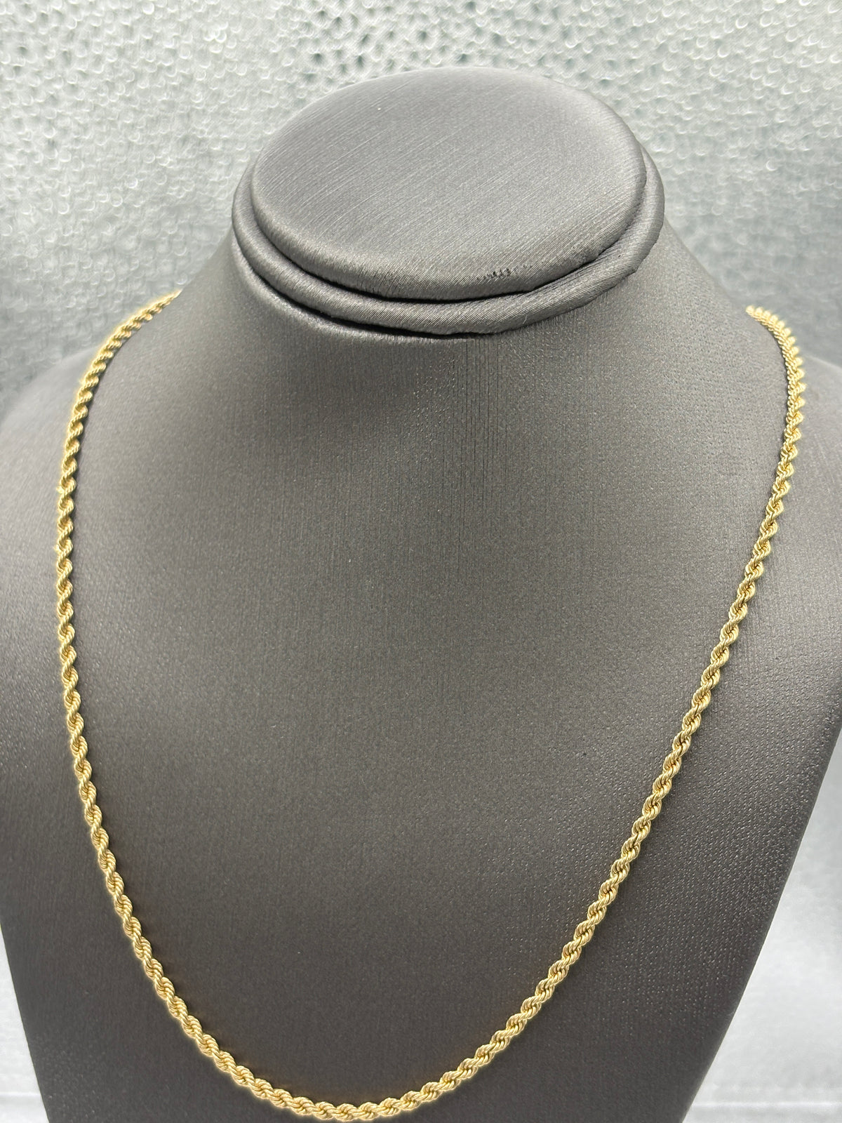 Ladies/Gents 14 Karat Yellow Gold Solid Di-Cut Rope Chain