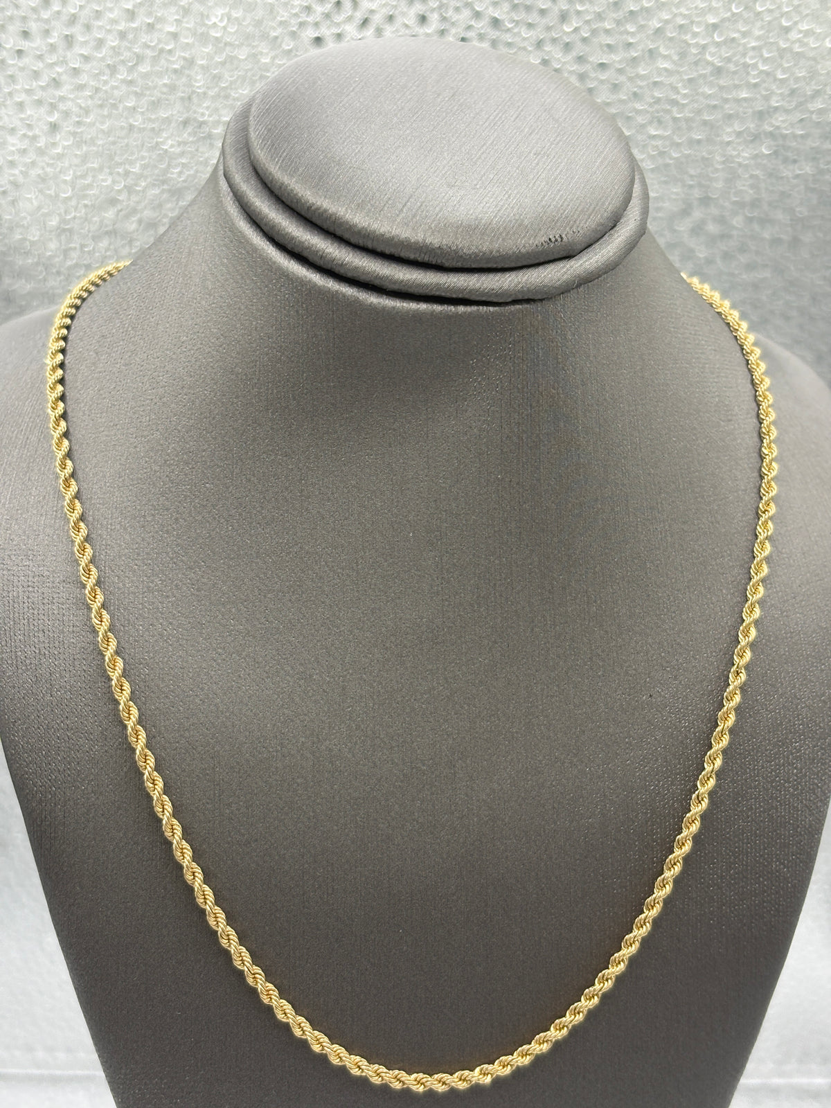 Ladies/Gents 14 Karat Yellow Gold Solid Di-Cut Rope Chain