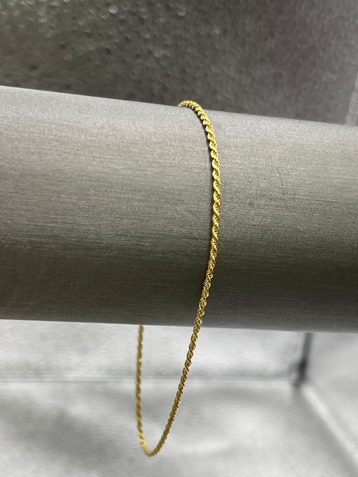 14 Karat Yellow Gold Di-Cut Rope Bracelet